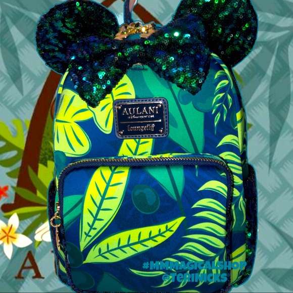 Loungefly Disney Aulani Sequined Paradise Vibes Backpack and Matching Wallet main image 11